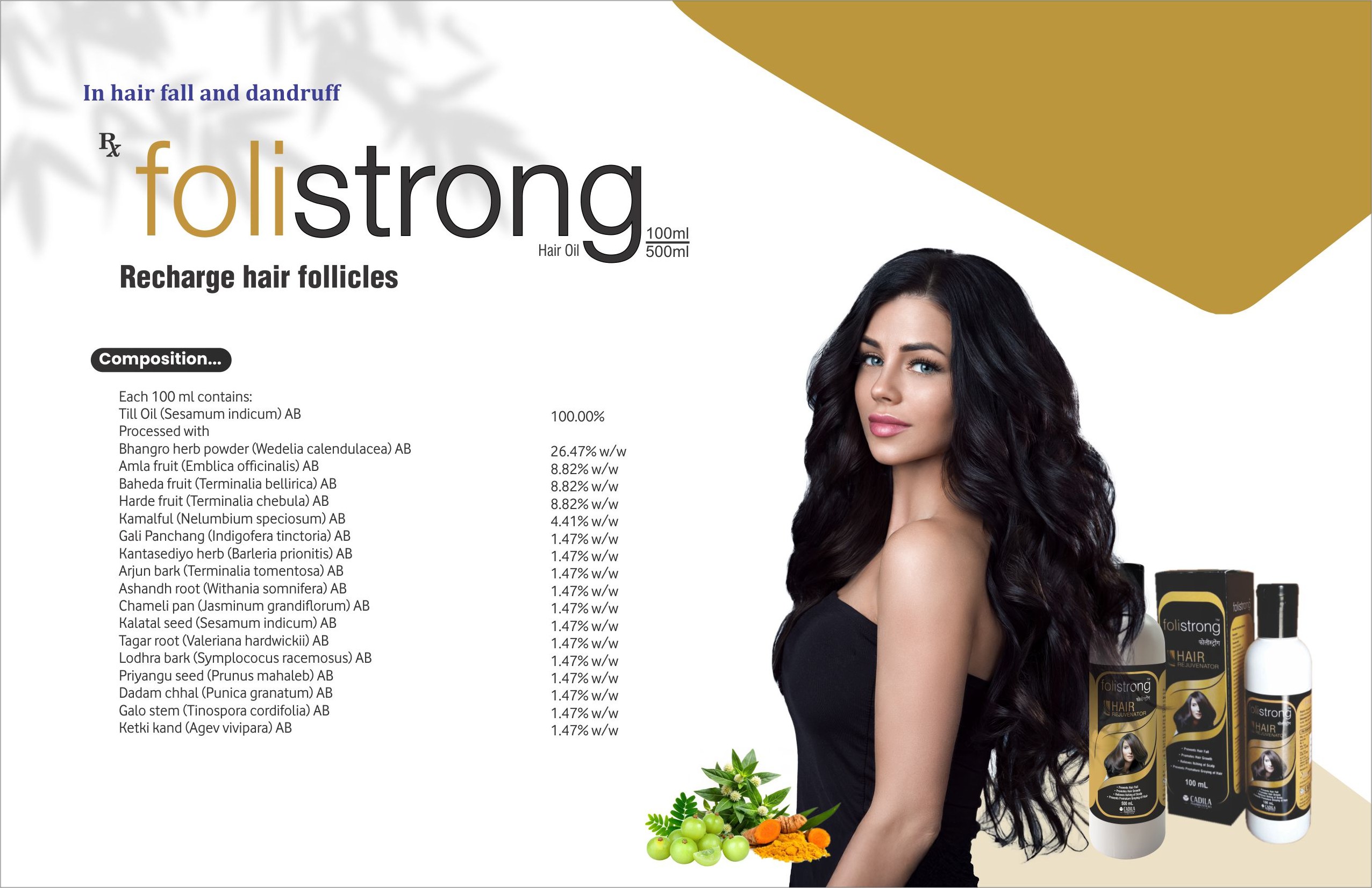 Folistrong Hair Revitalizer catalog sheet